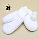 Selemeneva mink mitten gloves for women. White. Mittens. Mishan (mishan). Online shopping on My Livemaster.  Фото №2