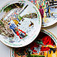 Винтажная фарфоровая декоративная новогодняя тарелка Royal Doulton. Тарелки. VintageMe. Ярмарка Мастеров.  Фото №5