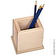 Sh10810 pencil Holder 10 8 10 organizer for pens, pencils, Blanks for decoupage and painting, Moscow,  Фото №1