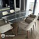 Заказать СТОЛ ОБЕДЕННЫЙ СО СТОЛЕШНИЦЕЙ ИЗ МРАМОРА CALACATTA BLACK. BaumbArt Furniture. Ярмарка Мастеров. . Столы Фото №3