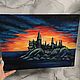 Oil painting 'Sunset over Hogwarts' Harry Potter Hogwarts. Pictures. HappyFingers Movie store (happyfingers). Online shopping on My Livemaster.  Фото №2