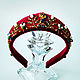 The rim is velvet burgundy The Queen's treasure. Headband. ArtelL. My Livemaster. Фото №4