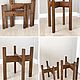 Подставка для цветов "Аш", массив дуба. Цветочные подставки. Lagom Home Wood. Ярмарка Мастеров.  Фото №9