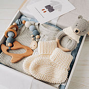 Работы для детей, handmade. Livemaster - original item A gift for the birth of a boy, a gift for a newborn. Handmade.