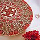 Order  Wedding planner. wedding gift, a plate with a talisman red. Vitreous Wood***Tatiana***. Livemaster. . Gifts Фото №3