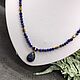 Order Necklace with pendant natural lapis lazuli stone. naturalkavni. Livemaster. . Necklace Фото №3