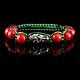 Bracelet Death a la Russe hammer and Sickle coral, Bead bracelet, Moscow,  Фото №1