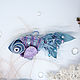 Whimsical fish, designer's jewelry, Brooches, Moscow,  Фото №1