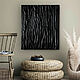 Картина черная абстракция. Панно на стену в гостиную, Картины, Астрахань,  Фото №1