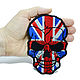 Patch on clothing British flag Skull chevron, patch, Patches, St. Petersburg,  Фото №1
