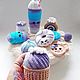 Dollhouse food: Knitted sweets. Doll food. KnitOK. My Livemaster. Фото №4