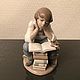 Винтаж: LLADRO 6318 фарфоровая статуэтка Мальчик с книгами. Статуэтки винтажные. Коллекция Frau Burd. Интернет-магазин Ярмарка Мастеров.  Фото №2