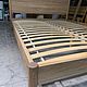 Двуспальная кровать из массива дуба Trigon. Кровати. Oak-furniture-land. Ярмарка Мастеров.  Фото №7