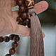Sandalwood Rosary with silk brush, with Ji bead. Rosary. Jewerly for Happiness. My Livemaster. Фото №5