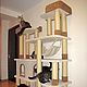  Большой высокий домик для кошек  (подходит крупным кошкам). Когтеточки. Мебель для животных Усатые Хвостатые. Интернет-магазин Ярмарка Мастеров.  Фото №2