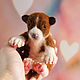 Basenji Puppy. felt toy, Felted Toy, Ufa,  Фото №1