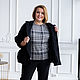 Parka made of thick viscose with a hood black Plus size. Wind Jackets. NATALINI. My Livemaster. Фото №5