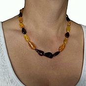 Работы для детей, handmade. Livemaster - original item Amber Beads made of Baltic natural amber for women. Handmade.