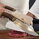 Нож + топорик для  мяса «Дикий кабан» ст. 40х13 HRC 55/56 ед. Ножи. Revansh. Ярмарка Мастеров.  Фото №4