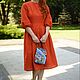 dresses: Orange mood. Dresses. LanaZarinsh (lanazarinsh). Online shopping on My Livemaster.  Фото №2