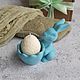 Набор пасхальный свеча с подсвечником "Кролик". Свечи. Atma Soap Natural мыло, подарочные наборы, подарки. Ярмарка Мастеров.  Фото №5