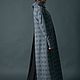 Wool, plaid Maxi dress with zipper - DR0392WL. Dresses. EUG fashion. My Livemaster. Фото №4