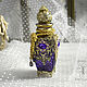 VIOLET perfume and oil bottle. Aromatic diffusers. Decoupage. Online shopping on My Livemaster.  Фото №2