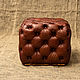 Пуф Chesterfield, Buttoned Leather. Пуфы и пуфики. Old Loft. Интернет-магазин Ярмарка Мастеров.  Фото №2