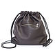 Chocolate Backpack leather large Bag with two pockets, Backpacks, Moscow,  Фото №1
