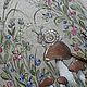 Ткань для лоскутного шитья. Купон с ручной росписью. Картина на ткани. Ткани. Художник Наталья Мигурская. Интернет-магазин Ярмарка Мастеров.  Фото №2