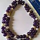 Аметист жемчуг натуральные ретро бусы 53 см винтаж шик. Бусы. Vintage Gems Bijoux. Ярмарка Мастеров.  Фото №13
