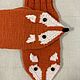 Заказать Варежки вязаные Лисы шерстяные. Лена Коробова (lazylazyknits). Ярмарка Мастеров. . Варежки Фото №3