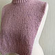 Заказать Манишка твидовая удлиненная, меринос. FAVORITE KNITWEAR (Наталья). Ярмарка Мастеров. . Манишки Фото №3