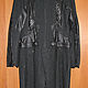 Clothing vintage: Demi-season long women's black boho coat. Vintage blouses. bu-tik-1. Online shopping on My Livemaster.  Фото №2