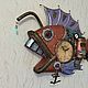 Часы рыба "BADDY" в стиле стимпанк. Часы классические. steampunkclock777. Ярмарка Мастеров.  Фото №5