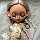 Кукла Blythe custom doll, collection doll, OOAK TBL dark, лама. Кукла Кастом. Людмила (akvareel). Ярмарка Мастеров.  Фото №5