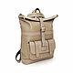  Women's beige Leather Backpack Bag Wendy SR54-151. Backpacks. Natalia Kalinovskaya. Online shopping on My Livemaster.  Фото №2