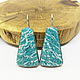 Earrings with amazonite Elven Forest. Earrings. Selberiya shop. Online shopping on My Livemaster.  Фото №2