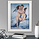 Painting Cupid and Psyche: a kiss, a copy of Bouguereau, angels, mythology. Pictures. Netta Plans. Online shopping on My Livemaster.  Фото №2