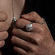 Кольцо "В объятиях звезд" серебро, жемчуг, фианиты. Кольца. KLIM.jewelry.art. Интернет-магазин Ярмарка Мастеров.  Фото №2