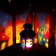Stained glass lantern (candle holder) Halloween Town. Candles. Gloomy Tales Shop. Online shopping on My Livemaster.  Фото №2