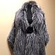 Stole knitted from silver Fox fur (width 50 cm), Wraps, Moscow,  Фото №1