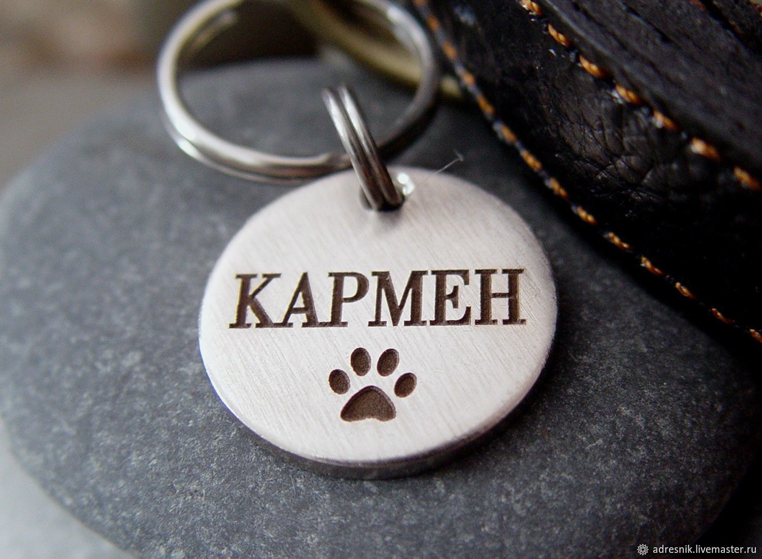 Адресник для собаки круглый Классический в интернет-магазине Ярмарка ...