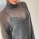 Паутинка из мохера туника. Свитеры. Lesi_knit. Ярмарка Мастеров.  Фото №6