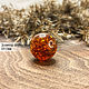 Order Beads ball 19mm made of natural Baltic amber cognac. LUXAMBER. Livemaster. . Beads1 Фото №3