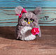 Owls with flowers toy made of wool. Felted Toy. handmade toys by Mari (handmademari). My Livemaster. Фото №4
