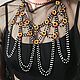 Народное шейное украшение "Разметки". Народные украшения. Mood jewelry store (Арина). Интернет-магазин Ярмарка Мастеров.  Фото №2