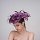  дизайнерская шляпа "Фиолетовый аромат". Шляпы. EDIS | дизайнерские шляпы Наталии Эдис. Интернет-магазин Ярмарка Мастеров.  Фото №2