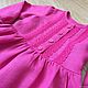 Linen dress for girls'Fuchsia'. Childrens Dress. LINEN STYLE. Online shopping on My Livemaster.  Фото №2