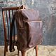 Кожаный Рюкзак Urban Dark Brown. Мужской рюкзак. Manticastore. Ярмарка Мастеров.  Фото №6